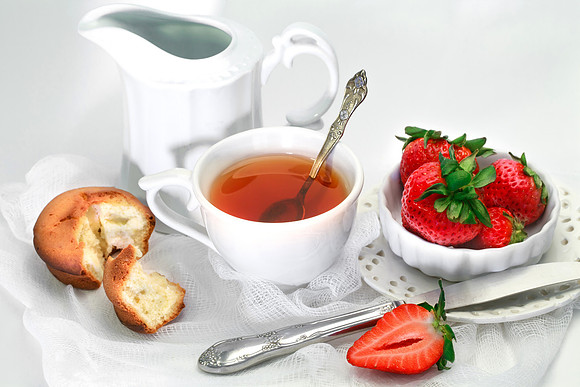 Tea time whith strawberry_