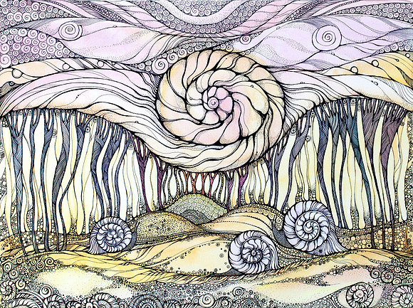 Snails 9"x12"