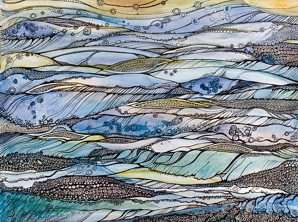 Ocean my fantasies 9"x12"