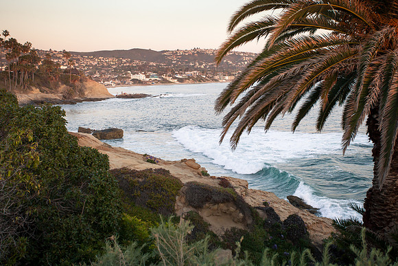 Sunset on  Laguna Beach ,Orange County ,California,