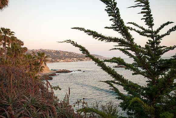 Sunset on  Laguna Beach ,Orange County ,California,