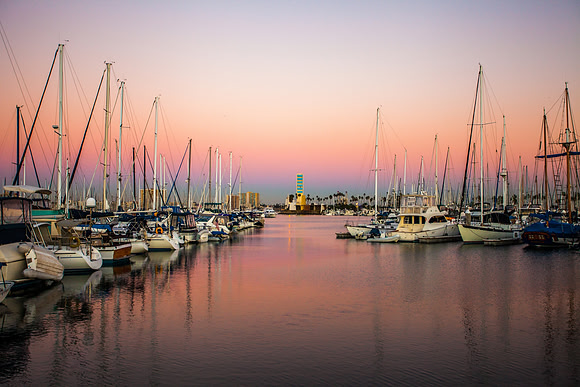 Sunset at Long Beach
